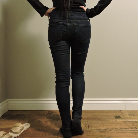 Marciano Low-Rise Skinny Jeans, Dark Wash, US 26 - Picture 9 of 12